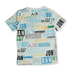 Jordan Kid's “Allover Logo” Tee – White Multi Tommynippon