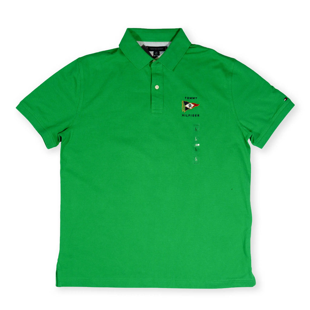 Tommy Hilfiger Men's Flag Logo Polo Shirt – Green Tommynippon