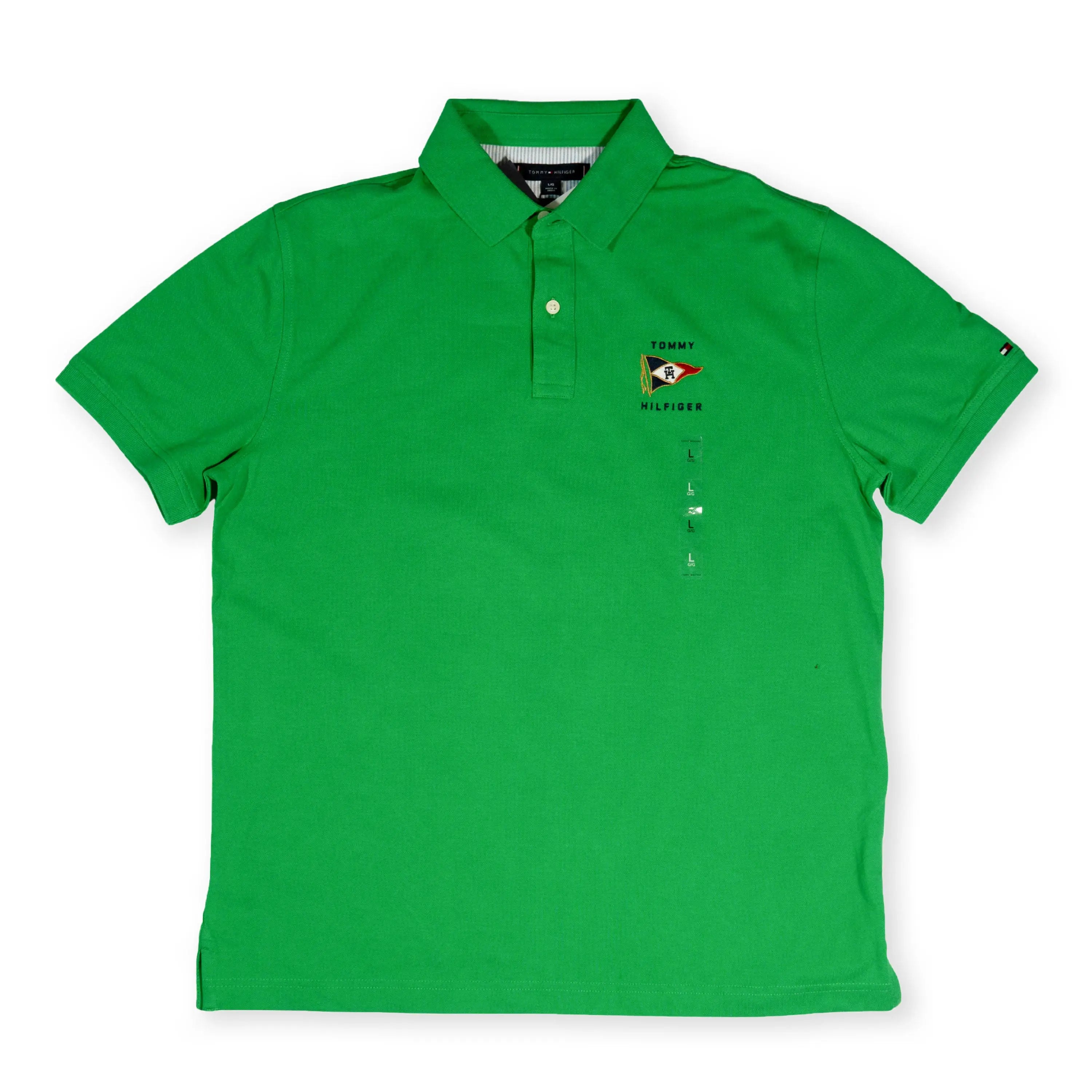 Tommy Hilfiger Men's Flag Logo Polo Shirt – Green Tommynippon