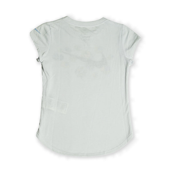 Nike Girls “Floral Swoosh” Tee – White