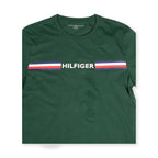 Tommy Hilfiger Men's Logo Stripe T-Shirt – Green Tommynippon