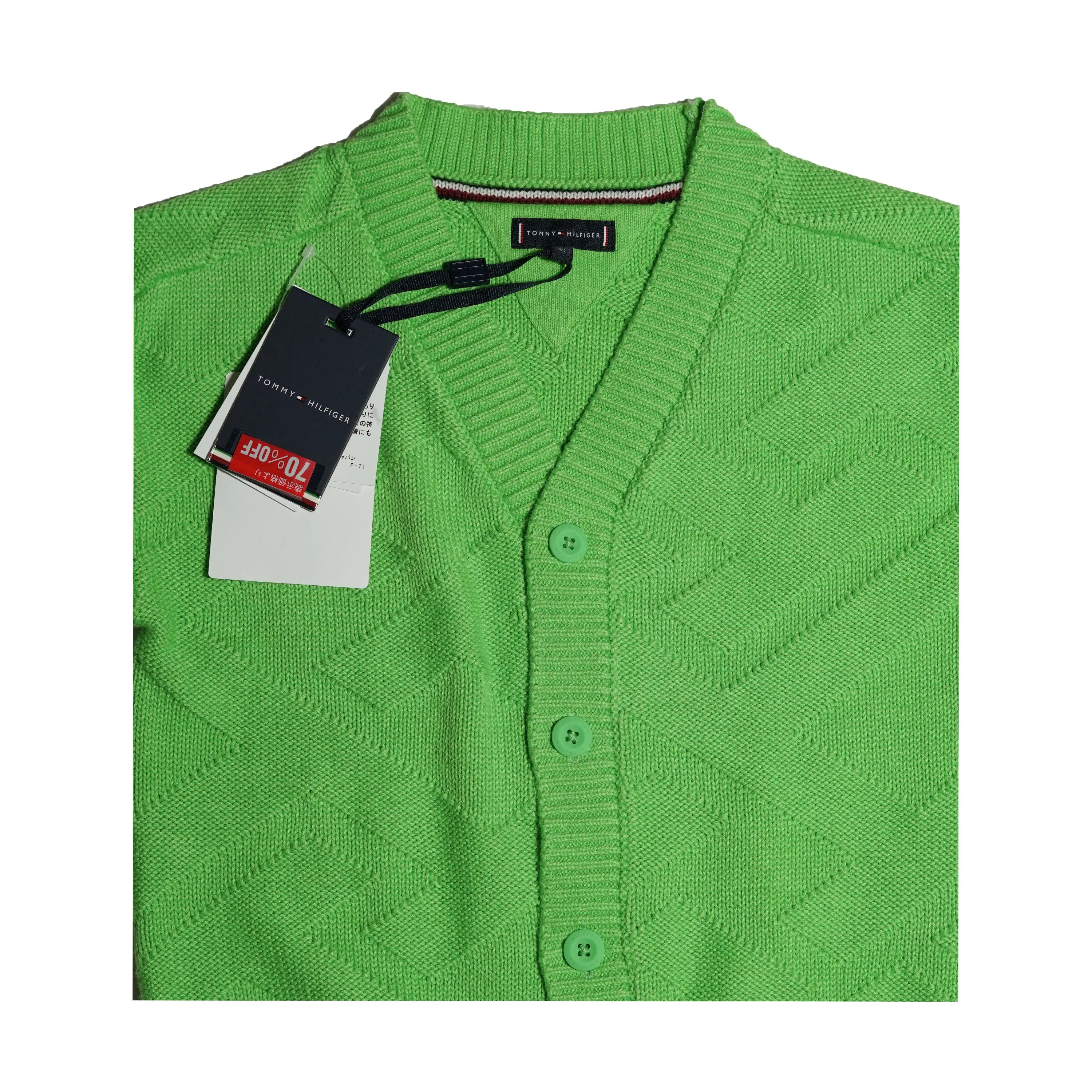 Tommy Hilfiger Kids Knit Cardigan – Green Tommynippon