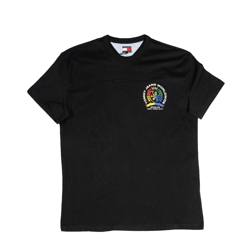 Tommy Jeans Men's Worldwide Crest T-Shirt – Black Tommynippon