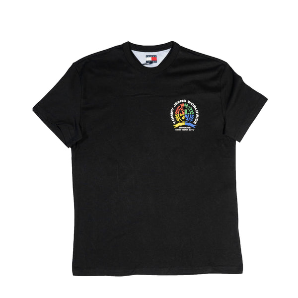 Tommy Jeans Men's Worldwide Crest T-Shirt – Black