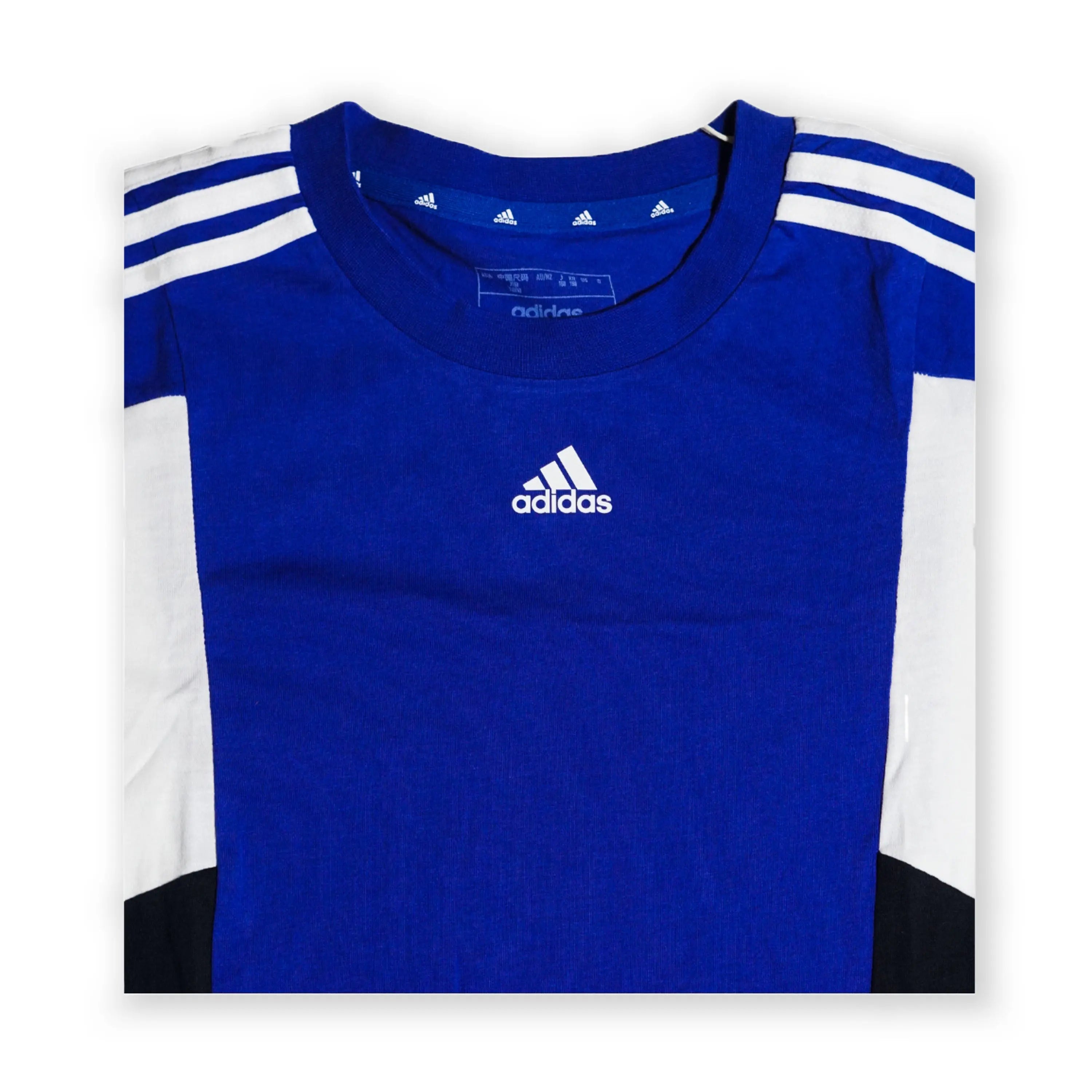 Adidas Kids Colorblock Performance T-Shirt – Blue/Black/White Tommynippon