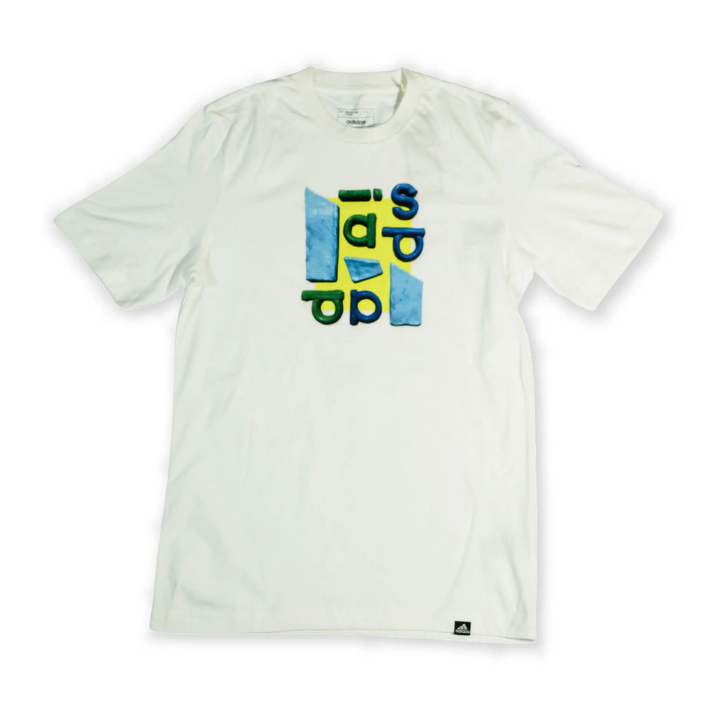 Adidas Men’s White Graphic T-Shirt | Modern Logo Print Tommynippon