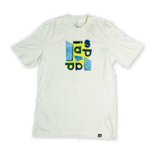 Adidas Men’s White Graphic T-Shirt | Modern Logo Print