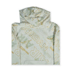 Jordan Air All-Over Print Girls Hoodie – White & Gold Tommynippon