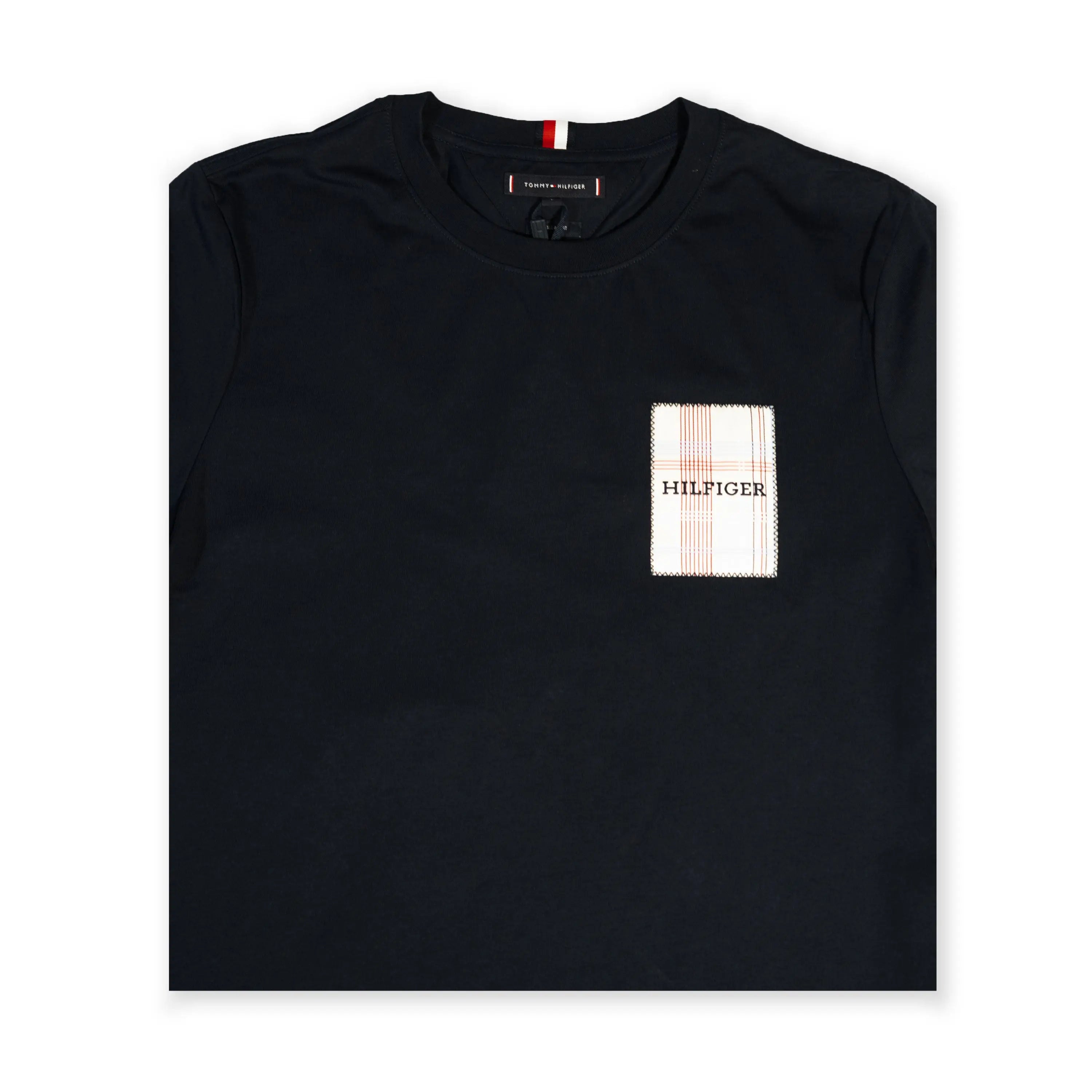 Tommy Hilfiger Men's Black Patch Pocket T-Shirt Tommynippon