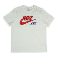 Nike Men's White Checkered Swoosh Graphic T-Shirt
