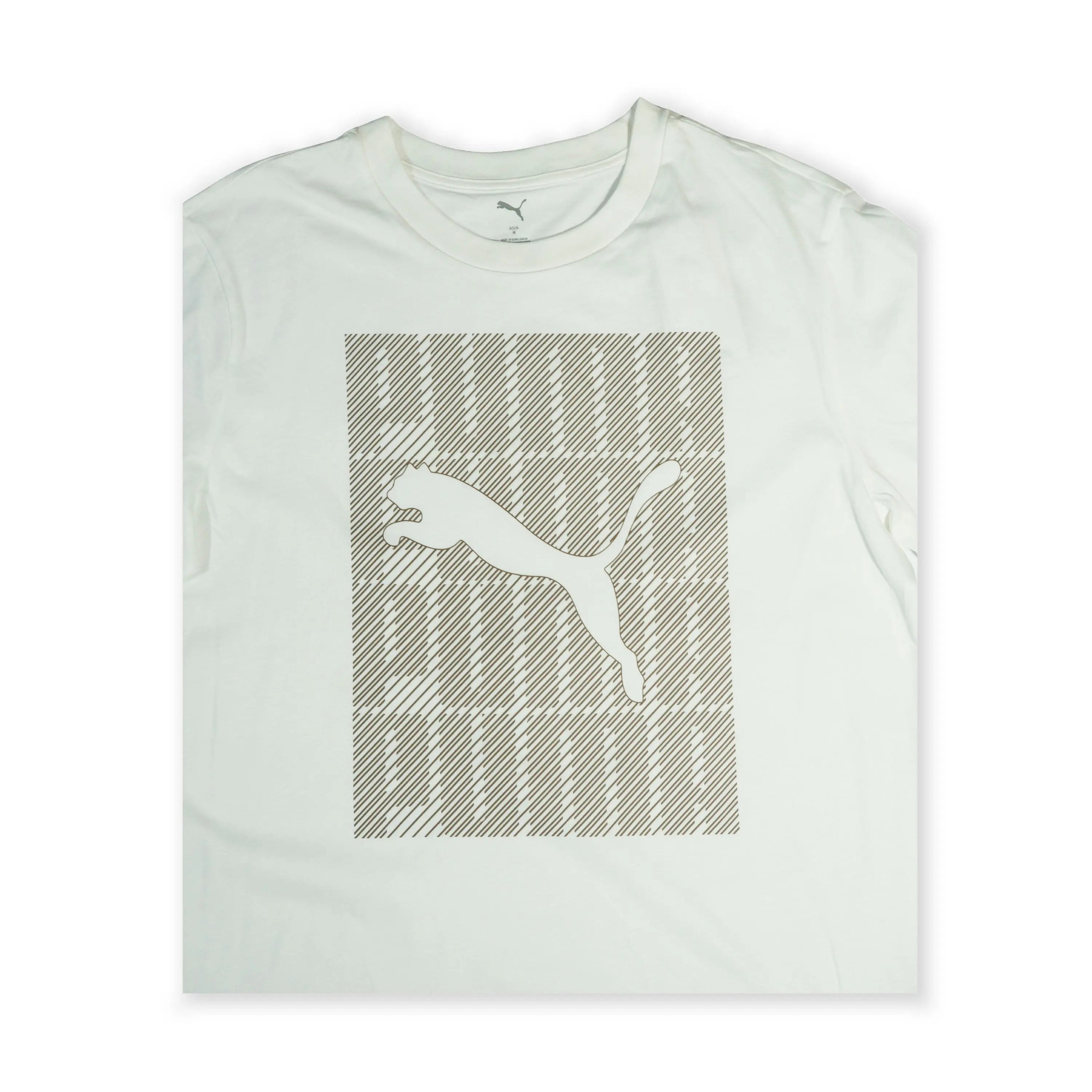 Puma Men's White Graphic Logo T-Shirt Tommynippon