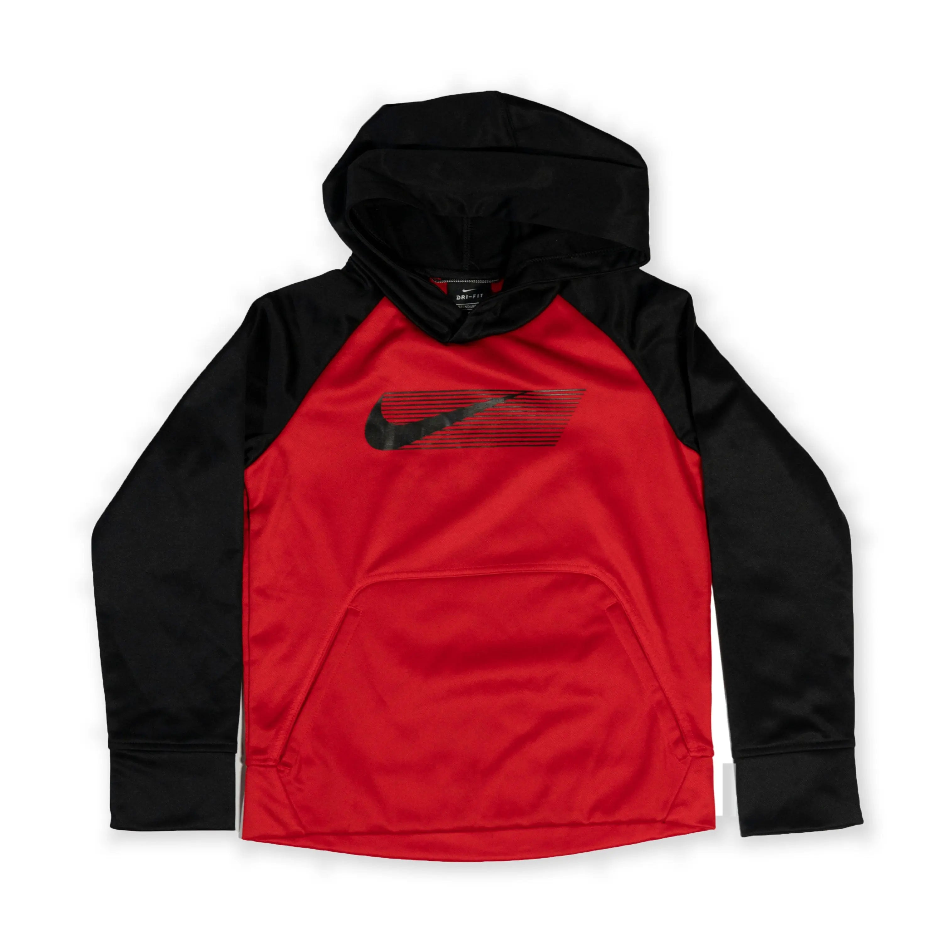Nike Kid's Dri-FIT Pullover Hoodie – Red & Black Tommynippon