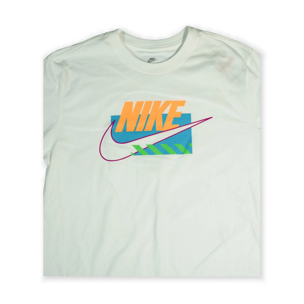 Nike Men’s Graphic Logo T-Shirt – White with Multicolor Print Tommynippon
