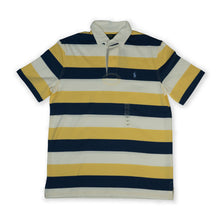 Polo Men's Ralph Lauren Striped Rugby Polo – Navy / Yellow / Cream