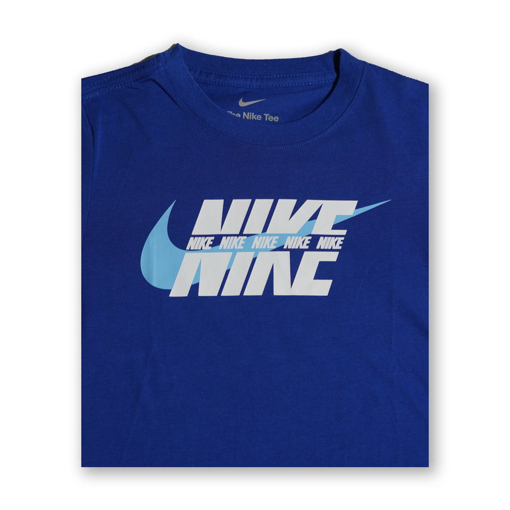 Nike Kids Graphic Swoosh T-Shirt – Royal Blue (Size 6/7 Years) Tommynippon