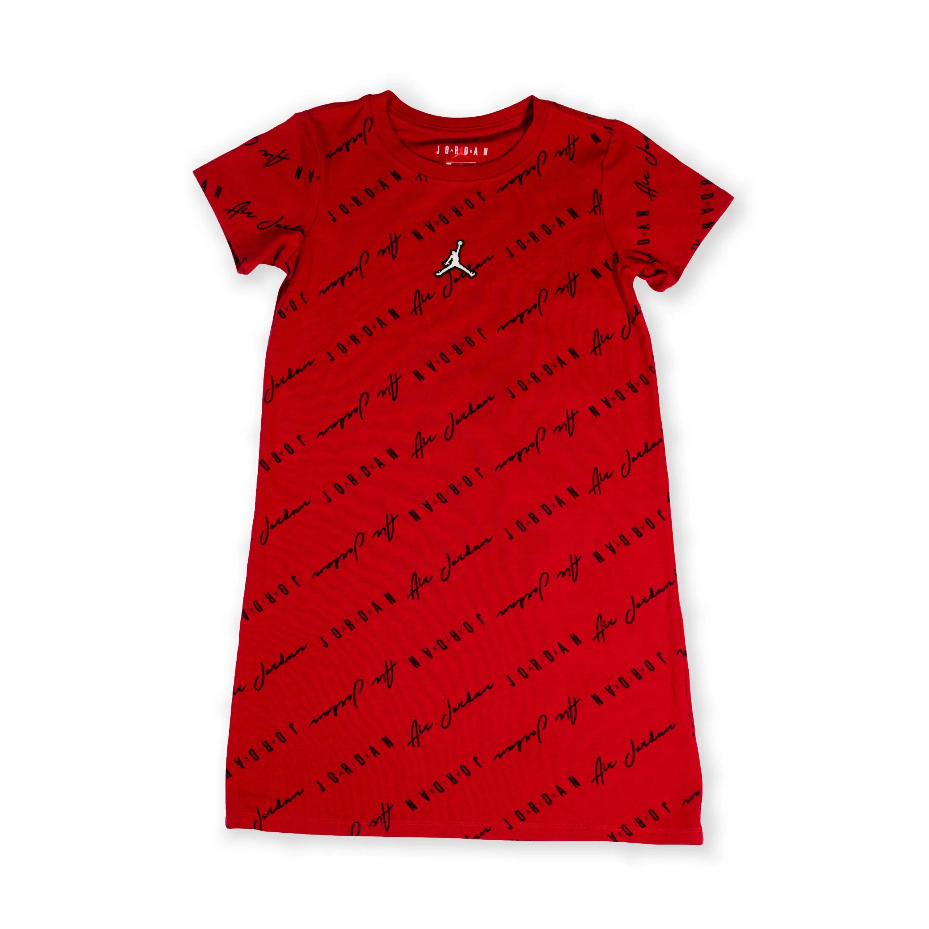 Jordan Air Script Logo Girl's Dress – Red Tommynippon