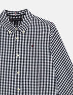 Tommy Hilfiger Boy's Gingham Check Shirt – Navy/White