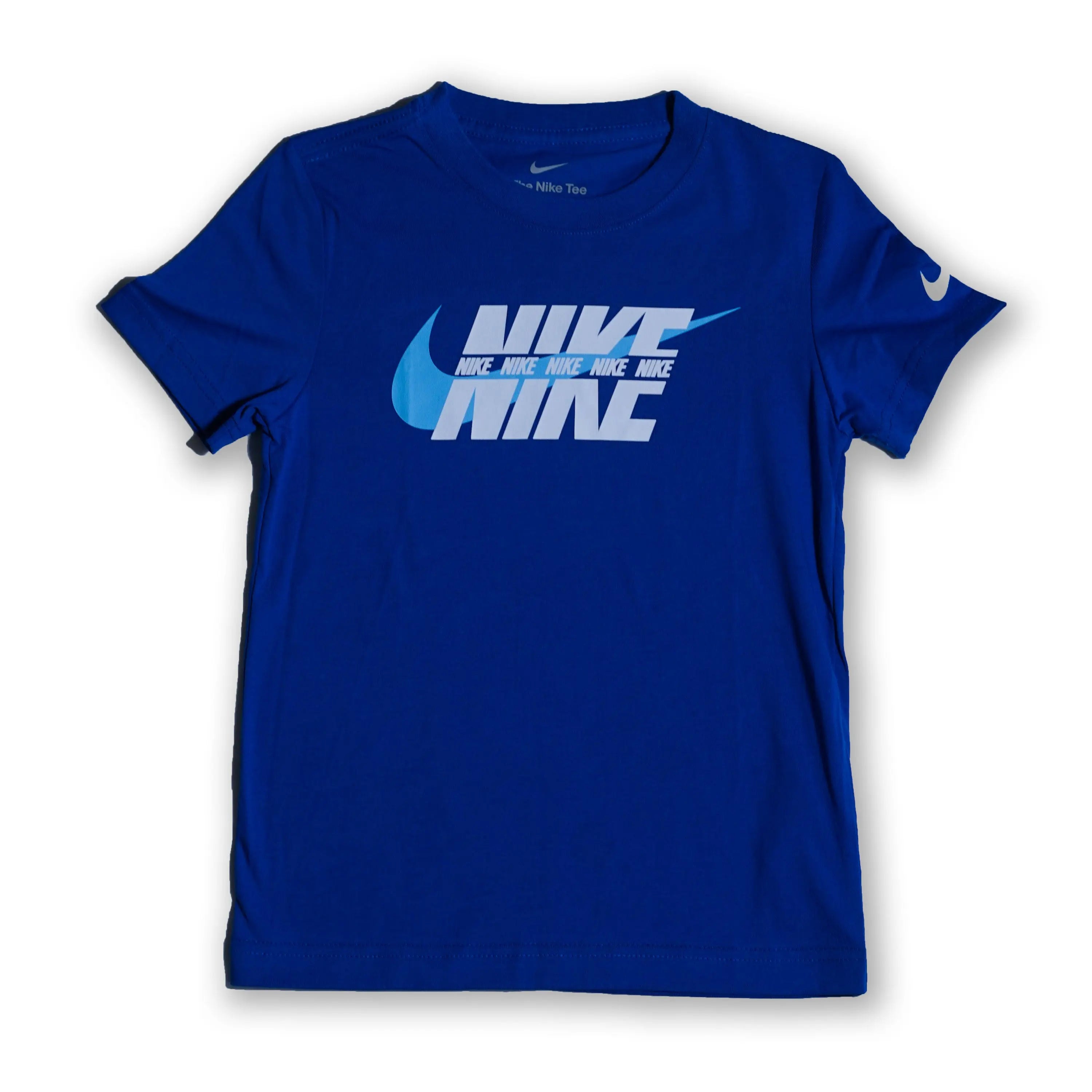 Nike Kids Graphic Swoosh T-Shirt – Royal Blue (Size 6/7 Years) Tommynippon