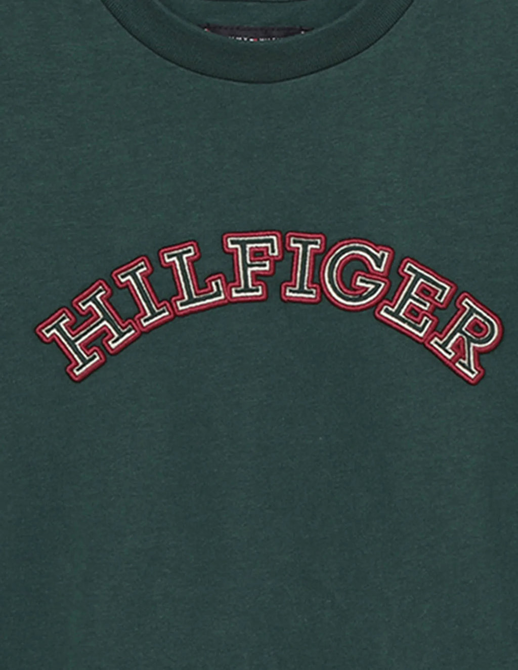 Tommy Hilfiger Boys Long Sleeve Logo T-Shirt – Dark Green