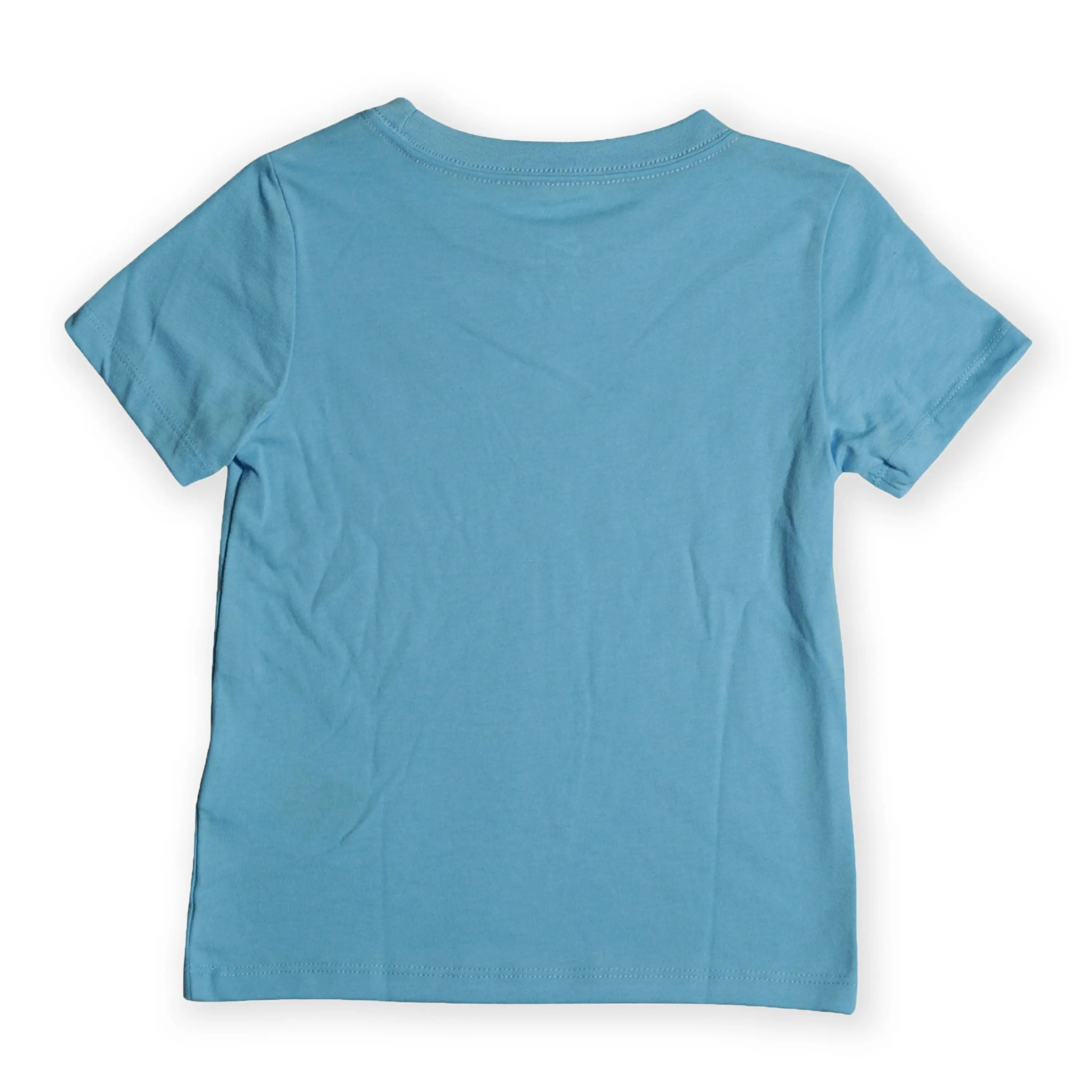 Nike Girls’ Ribbon Stripe T-Shirt – Blue (100 cm / 2–4 Years, Girls) Tommynippon