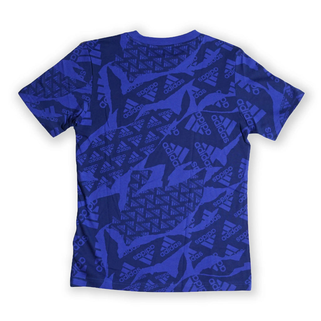 Adidas Kids’ All-Over Print T-Shirt – Blue (150–160 cm) Tommynippon