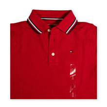 Tommy Hilfiger Kid's Classic Red Polo Shirt – Signature Trim