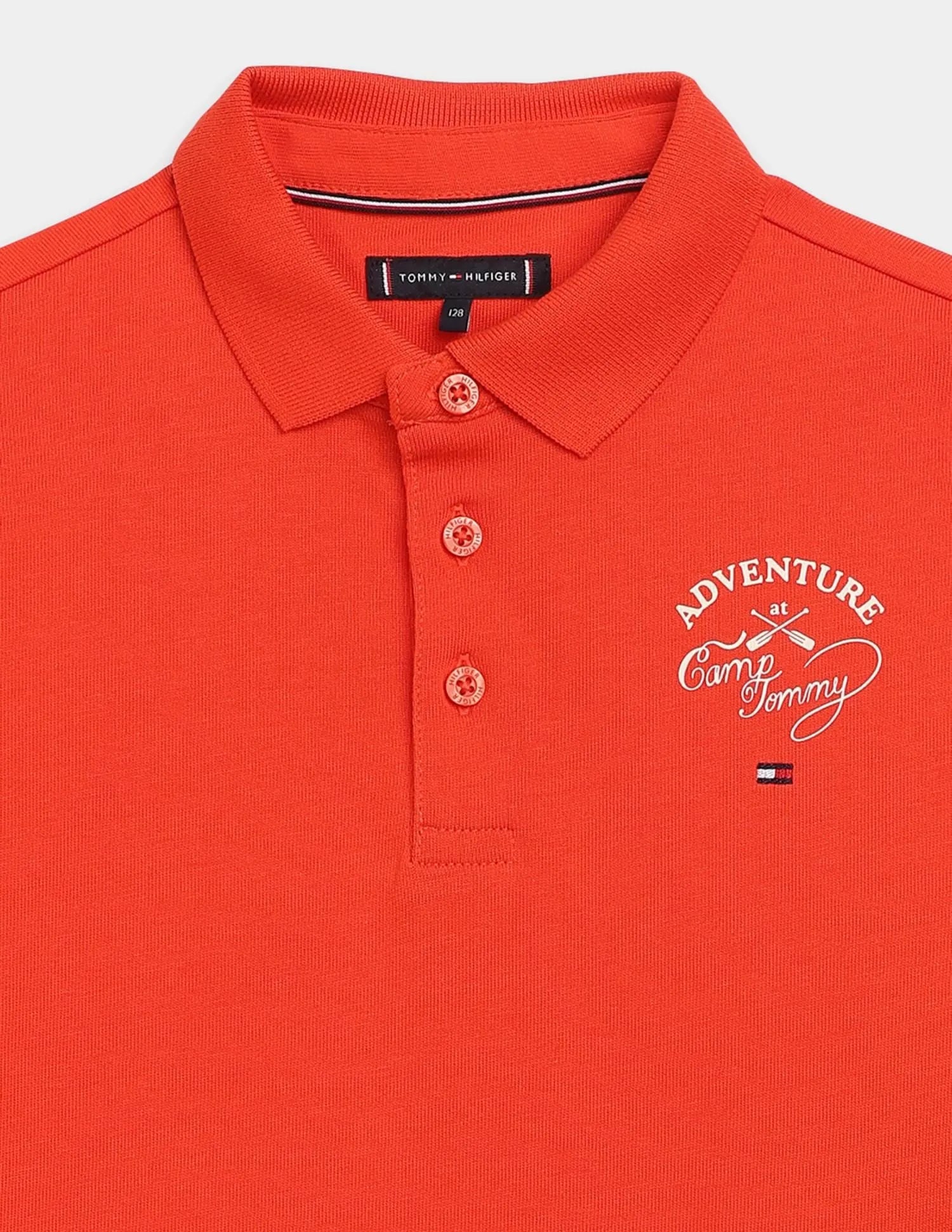 Tommy Hilfiger Boys Long Sleeve Polo Shirt – Red