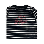 Tommy Hilfiger Striped Graphic Girls T-Shirt – Black & White Tommynippon