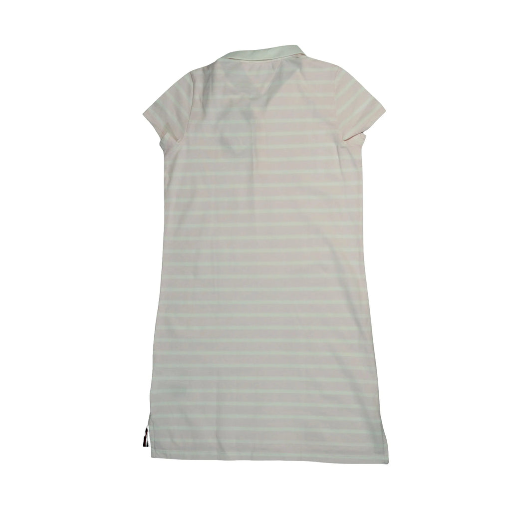 Tommy Hilfiger Girl’s Striped Polo Dress – Light Pink & White | Casual Cotton Dress Tommynippon