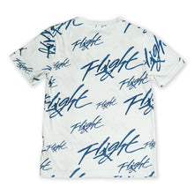 Jordan Kid's “Flight” Allover Print Tee – White/Blue
