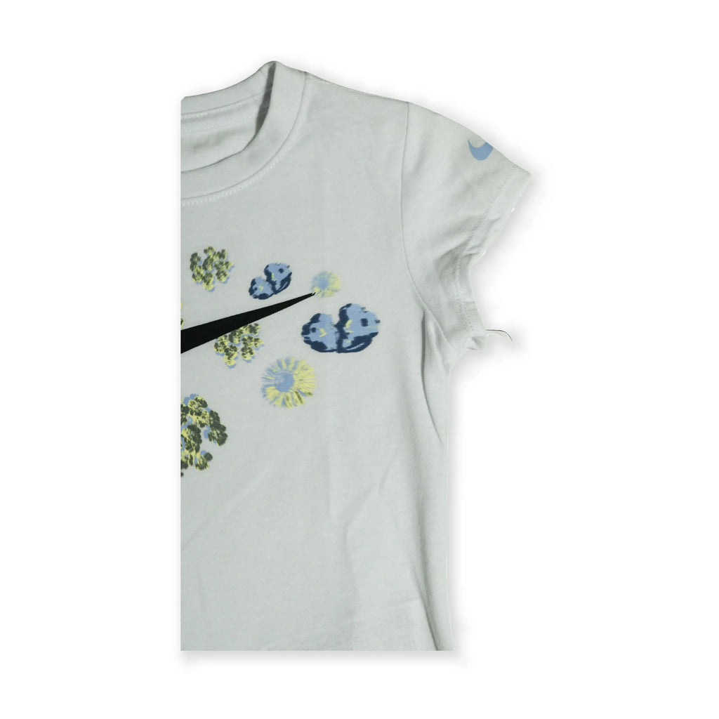 Nike Girls “Floral Swoosh” Tee – White Tommynippon