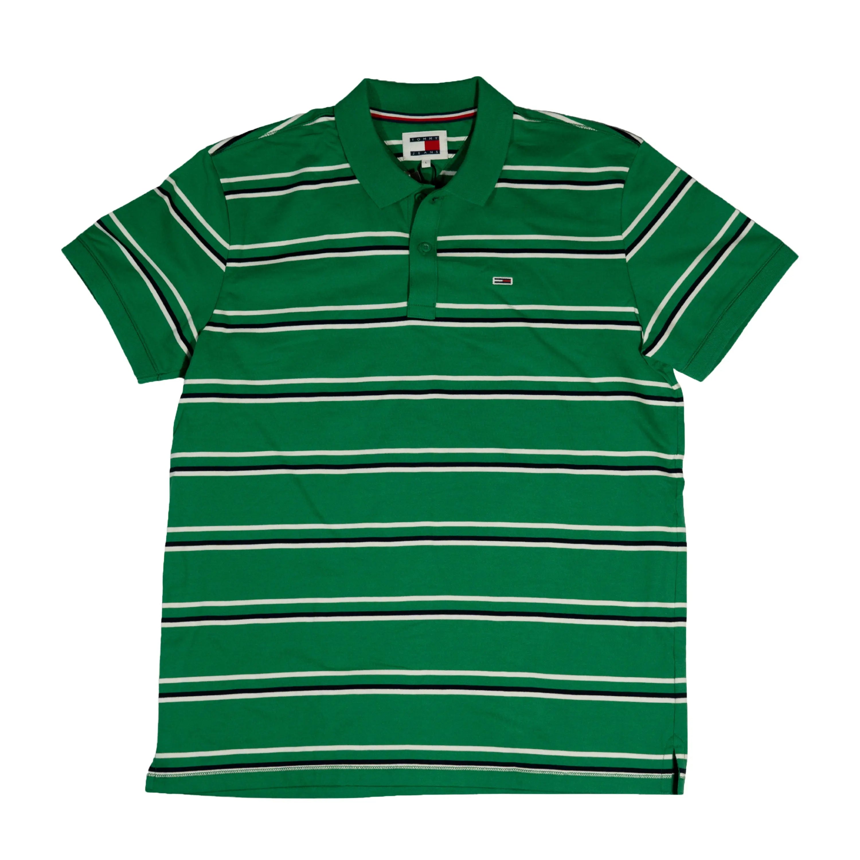 Tommy Hilfiger Men's Striped Polo Shirt – Green Tommynippon
