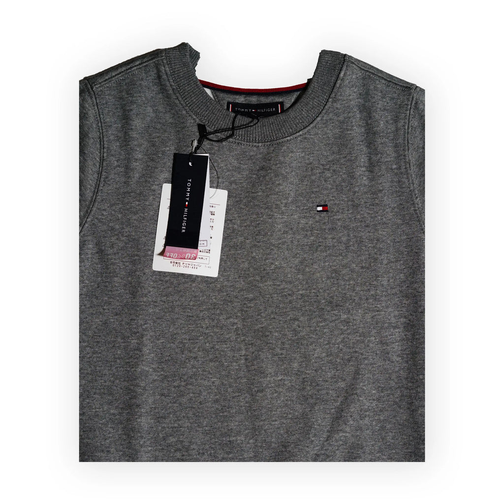 Tommy Hilfiger Kids Classic Crewneck Sweatshirt – Grey Tommynippon