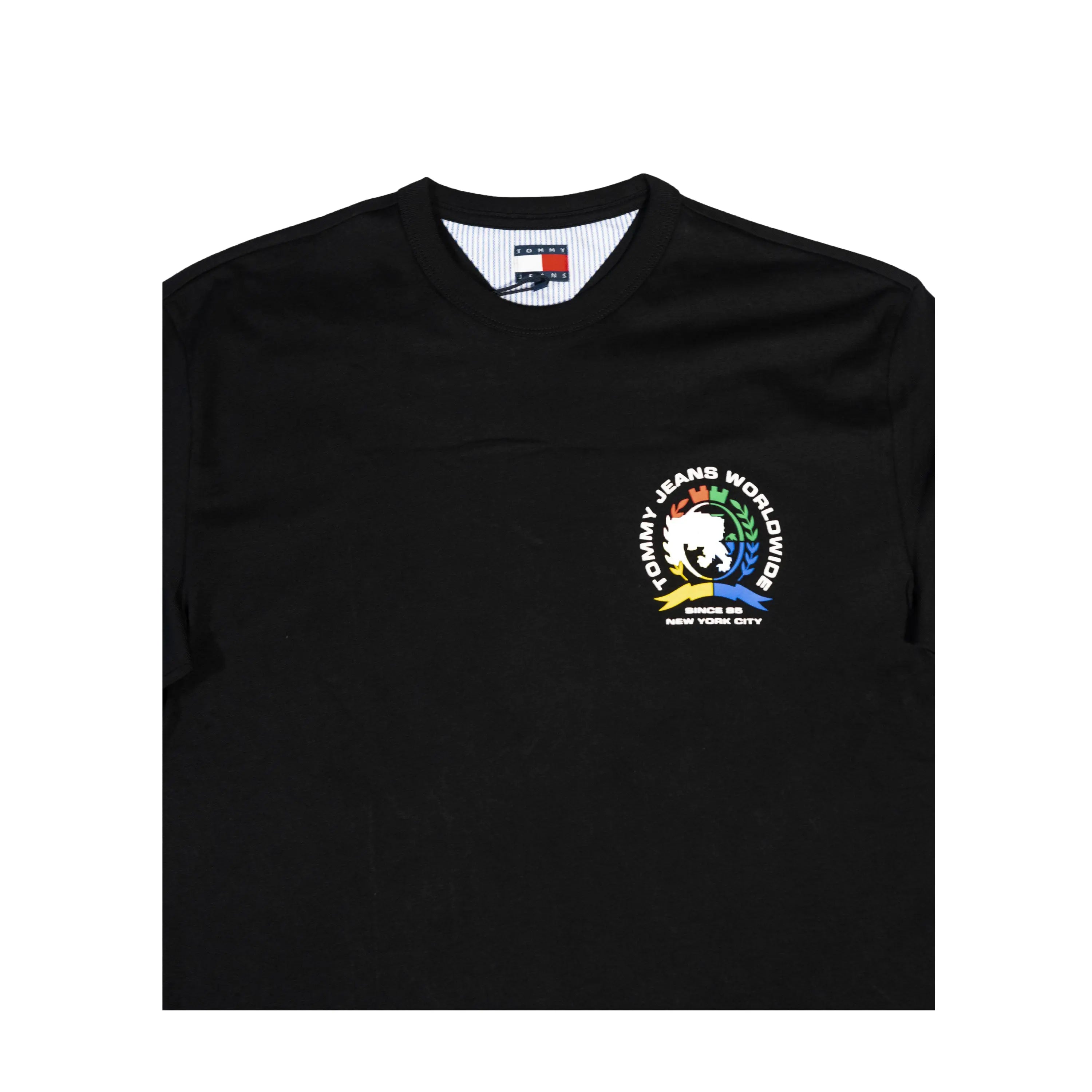Tommy Jeans Men's Worldwide Crest T-Shirt – Black Tommynippon