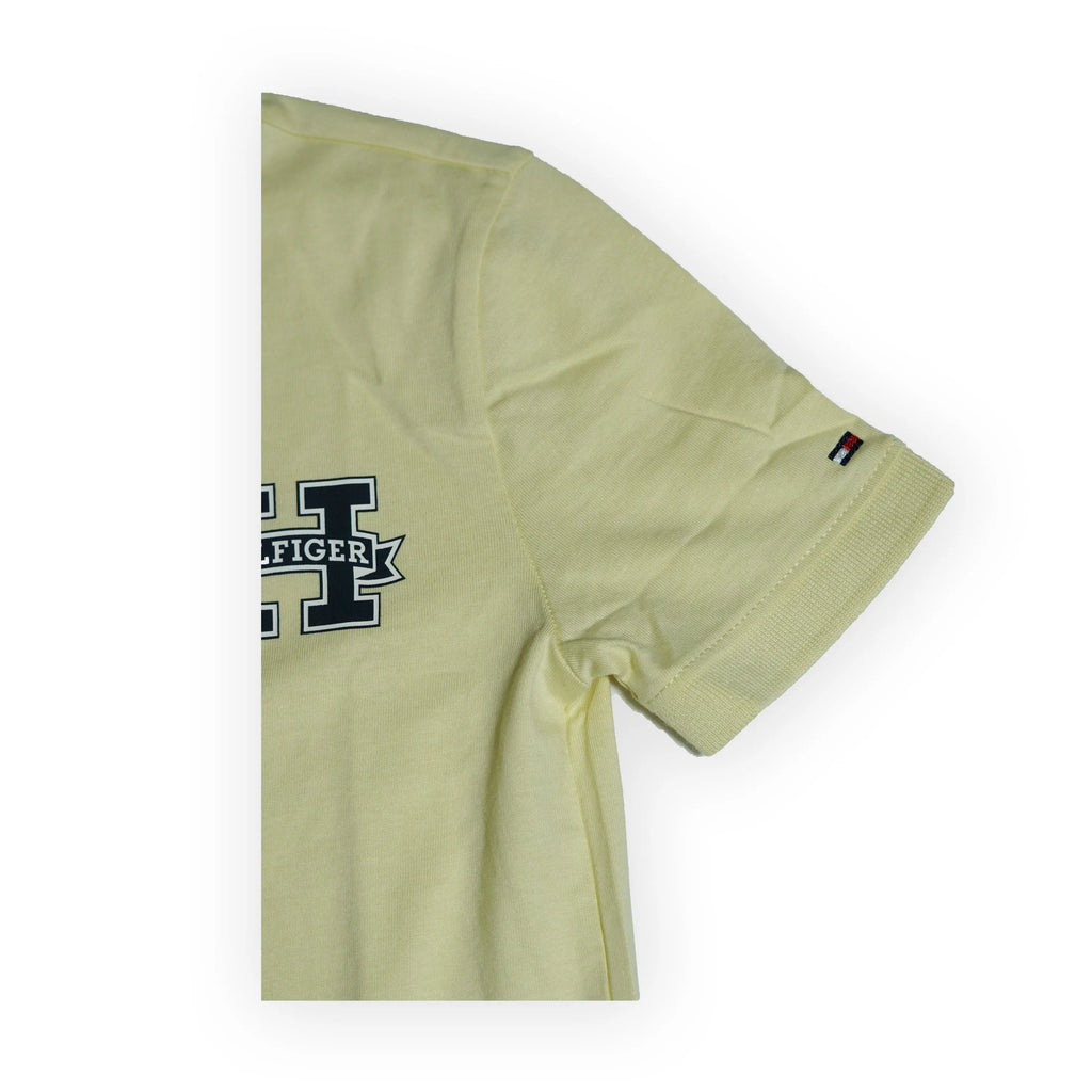 Tommy Hilfiger Kids “H” Logo Polo Shirt – Pale Yellow Tommynippon