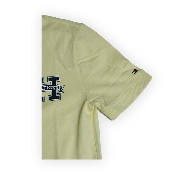 Tommy Hilfiger Kids “H” Logo Polo Shirt – Pale Yellow
