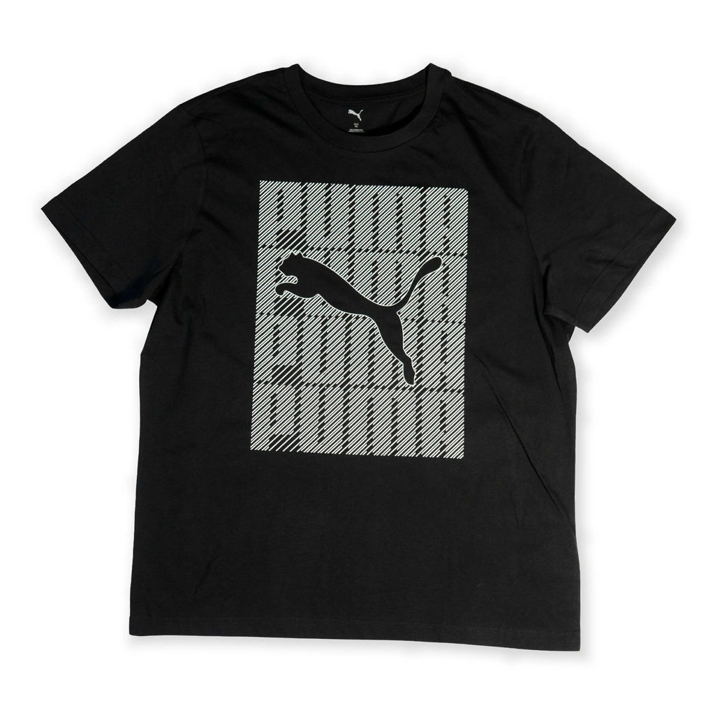 Puma Men's Black Graphic Logo T-Shirt Tommynippon