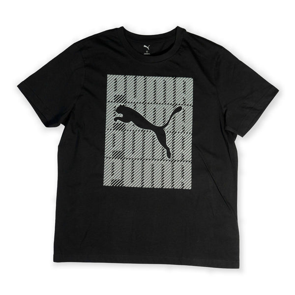 Puma Men's Black Graphic Logo T-Shirt
