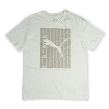 Puma Men's White Graphic Logo T-Shirt