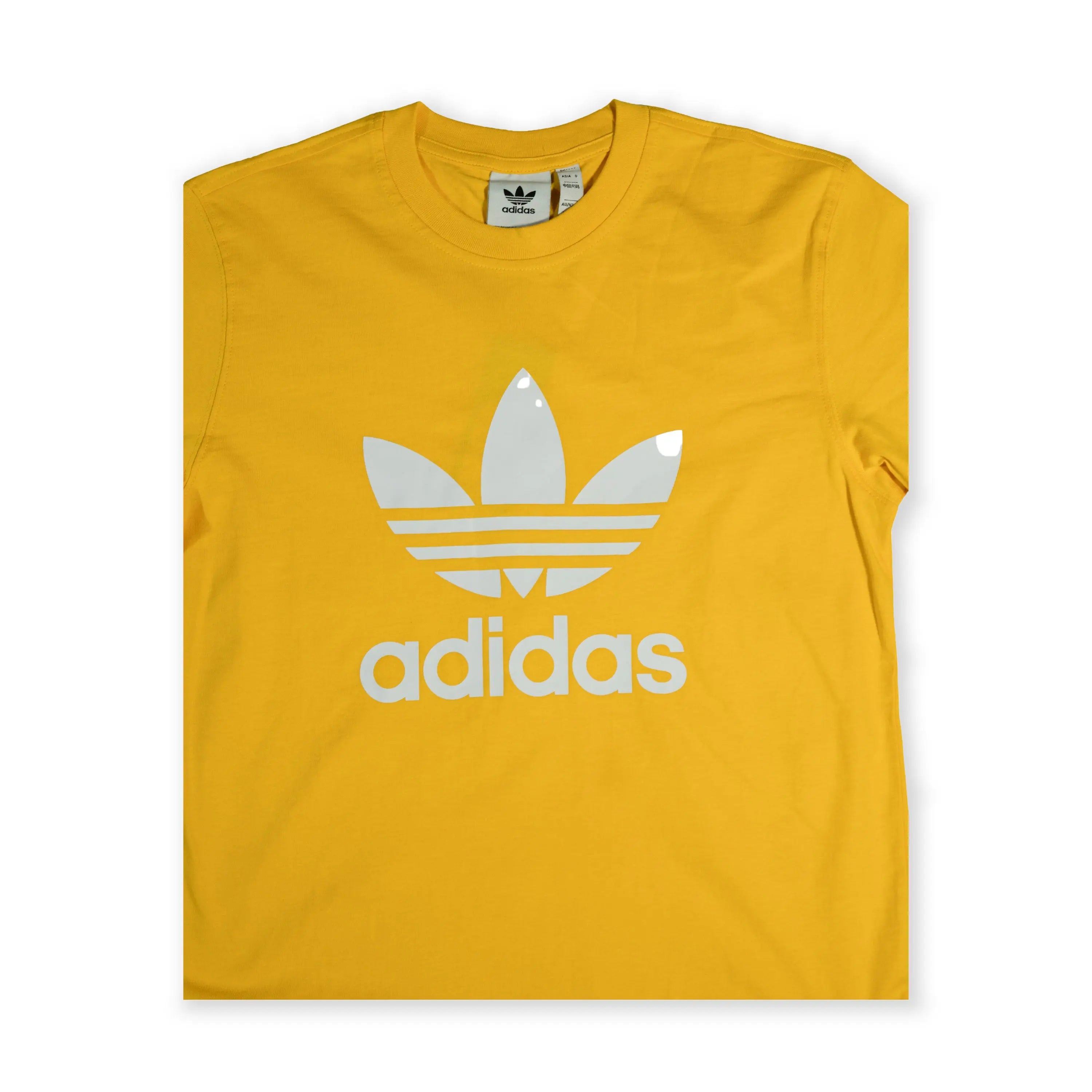 Adidas Men's Trefoil Logo T-Shirt – Yellow Tommynippon