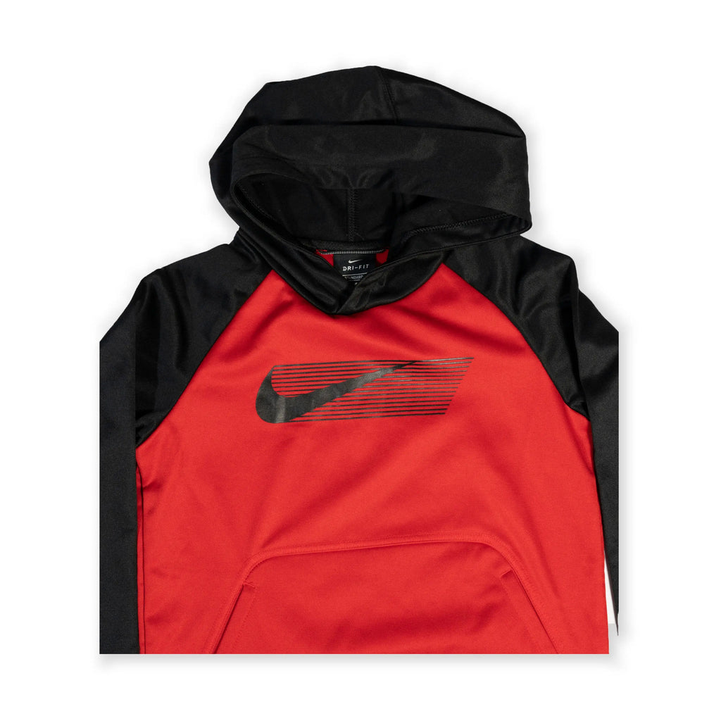 Nike Kid's Dri-FIT Pullover Hoodie – Red & Black Tommynippon