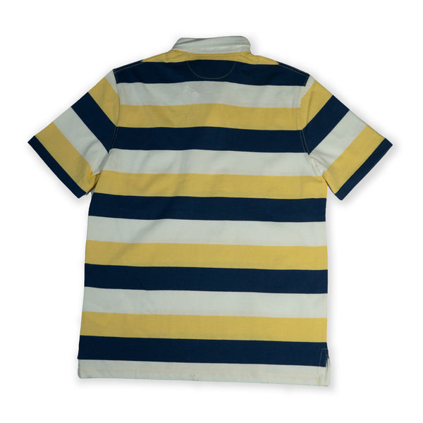 Polo Men's Ralph Lauren Striped Rugby Polo – Navy / Yellow / Cream