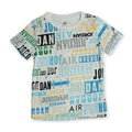 Jordan Kid's “Allover Logo” Tee – White Multi Tommynippon