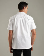 Tommy Hilfiger Men's Short Sleeve Casual Button Down Shirt White