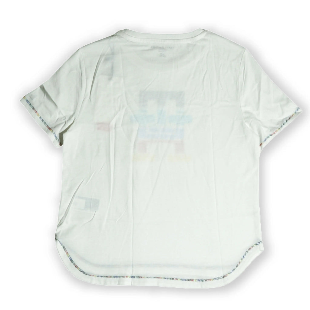 Tommy Hilfiger Girls Multi-Color Logo Graphic T-Shirt – White Tommynippon