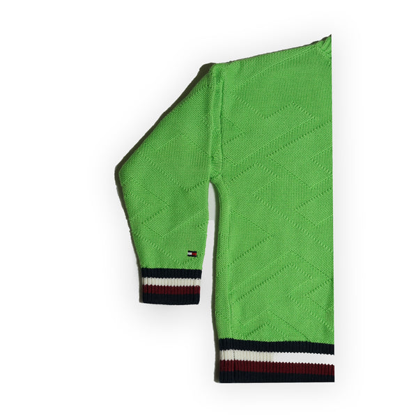 Tommy Hilfiger Kids Knit Cardigan – Green
