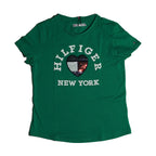 Tommy Hilfiger Girl’s Green “Hilfiger New York” Heart Logo T-Shirt Tommynippon