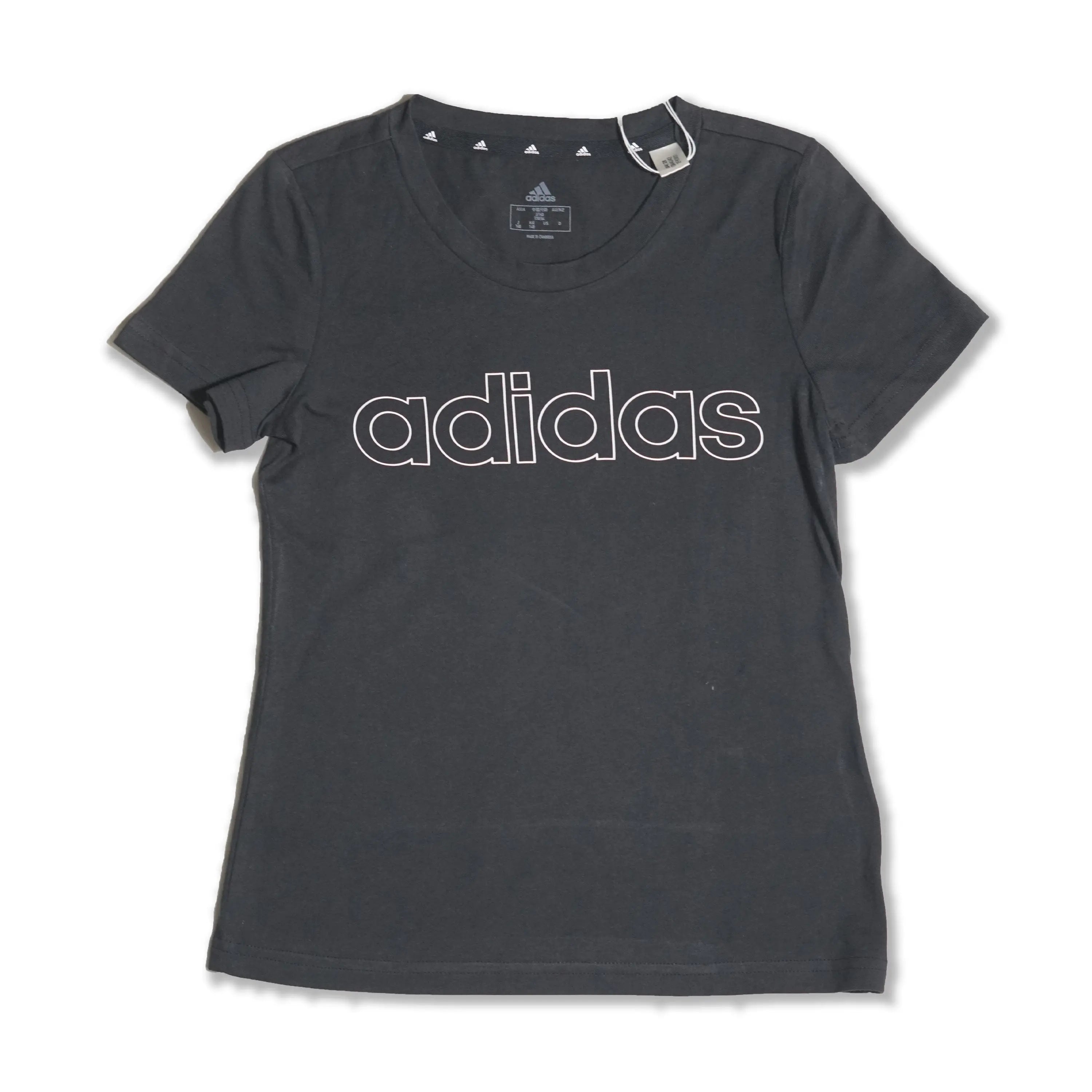 Adidas Kid's Essentials Linear Logo T-Shirt – Black Tommynippon