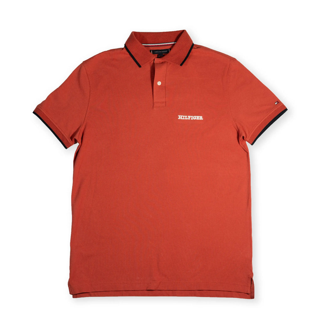 Tommy Hilfiger Men's Classic Slim Fit Polo Shirt – Rust Red Tommynippon