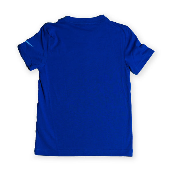 Nike Kids Graphic Swoosh T-Shirt – Royal Blue (Size 6/7 Years)